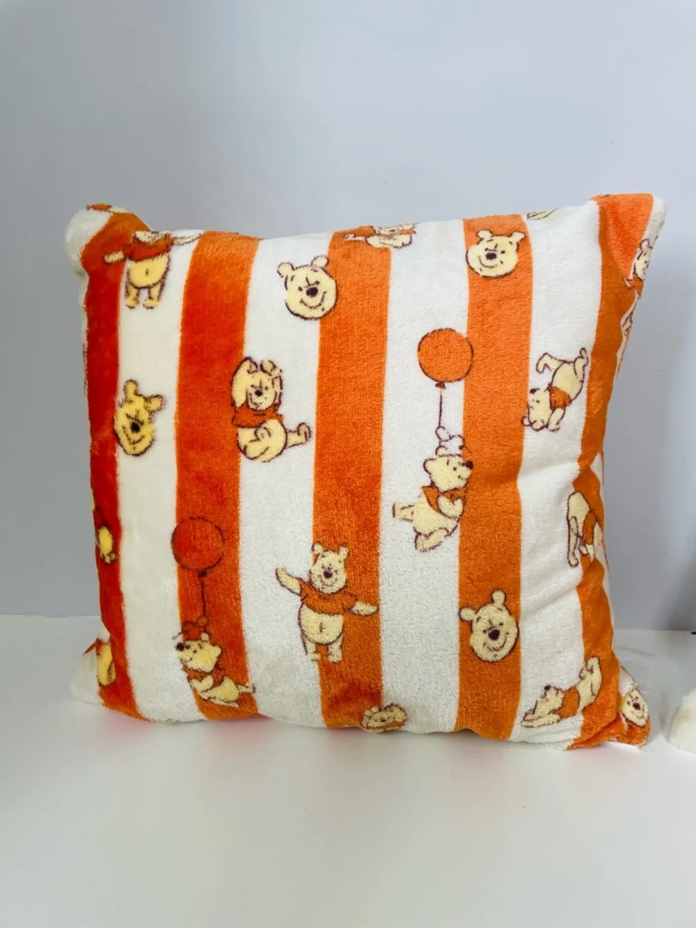 Disney Winnie The Pooh Super Soft Faux Fur Throw Pillows Set Of Two 16x16